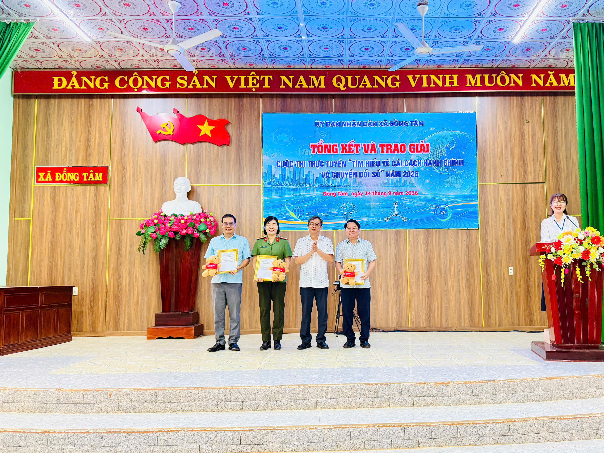 Đồng Tâm tổng kết, trao giải cuộc thi “tìm hiểu về cải cách hành chính và chuyển đổi số” năm 2026